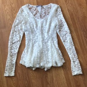 Brand new lace white blouse